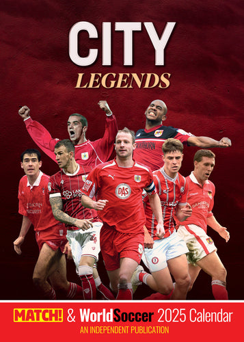 Bristol City Legends 2025 A3 Wall Calendar