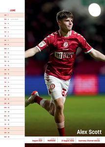 Bristol City Legends 2025 A3 Wall Calendar