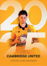 Load image into Gallery viewer, Cambridge United FC Official 2025 A3 Yellows U&#39;s Football Wall Calendar