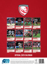 Load image into Gallery viewer, Gloucester Rugby Official 2025 A3 Wall Calendar