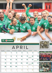 IRFU Irish Rugby Official 2025 A3 Wall Calendar