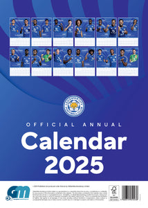 Leicester City FC Calendar 2025 Official A3 Wall Calendar The Foxes