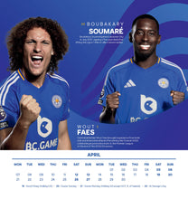 Load image into Gallery viewer, Leicester City FC Foxes Football Desk Calendar 2025