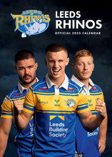 Load image into Gallery viewer, Leeds Rhinos Official 2025 A3 Rugby League Calendar