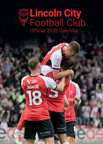 Lincoln City FC Official 2025 A3 The Imps Football Wall Calendar