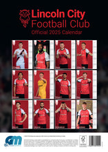 Load image into Gallery viewer, Lincoln City FC Official 2025 A3 The Imps Football Wall Calendar