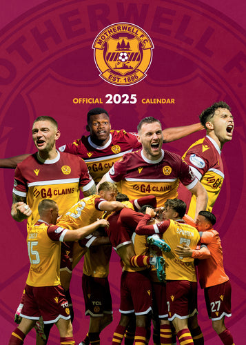 Motherwell FC Official 2025 A3 Wall Calendar