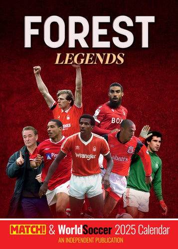 Nottingham Forest Legends 2025 A3 Wall Calendar