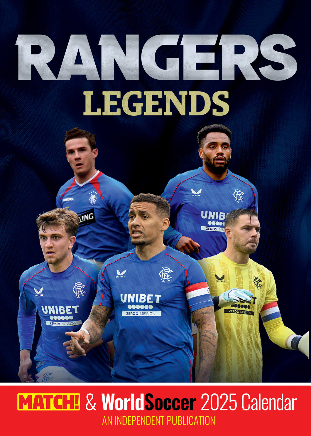 Rangers Legends 2025 Rangers Wall Calendar