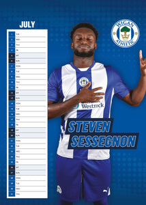 Wigan Athletic Football Club 2025 A3 Wall Calendar