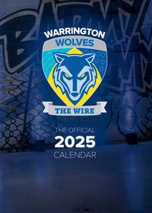 Warrington Wolves Official 2025 A3 Rugby League Wall Calendar